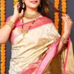 Kanjeevaram Cream Rich Pallu Saree