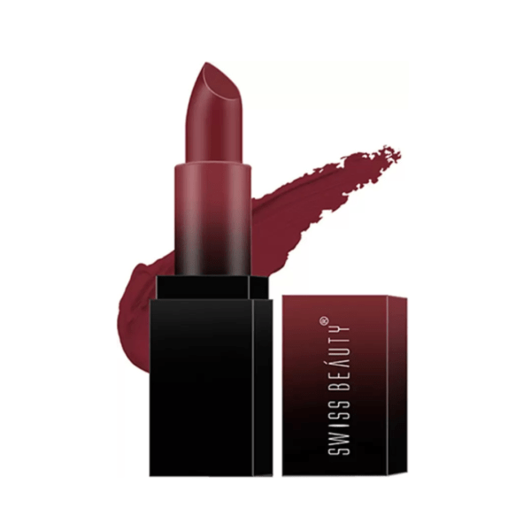 SWISS BEAUTY HD Matte Pigmented Smudge proof Lipstick Creamy Matte Long Stay