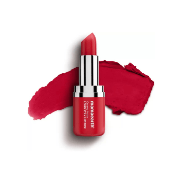 Mamaearth Creamy Matte Long Stay Lipstick with Murumuru Butter and Vitamin E