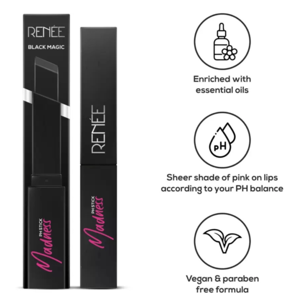 RENEE Madness Ph- Black Stick with Glossy Pink Payoff Color (Pink) - Image 2