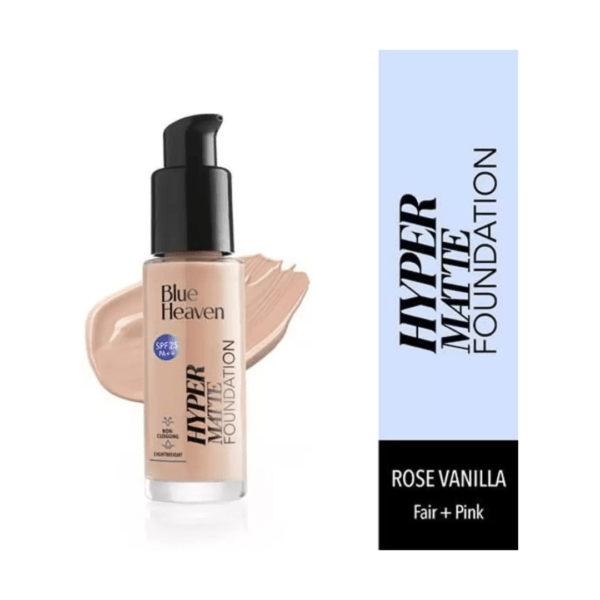 BLUE HEAVEN Hyper Matte Foundation Rose Vanilla (Fair & Pink)