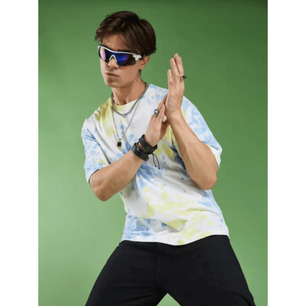 Smartees Printed Round Neck Cotton Blend T-Shirt for Men - Image 4