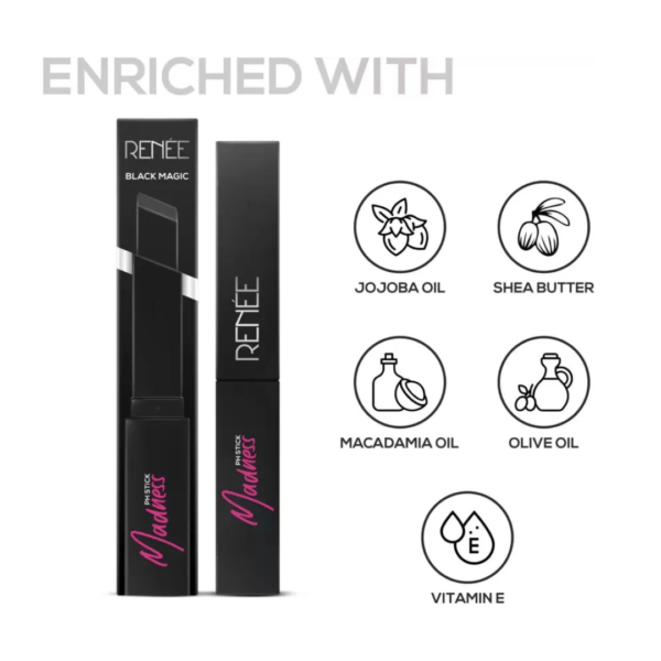 RENEE Madness Ph- Black Stick with Glossy Pink Payoff Color (Pink) - Image 3
