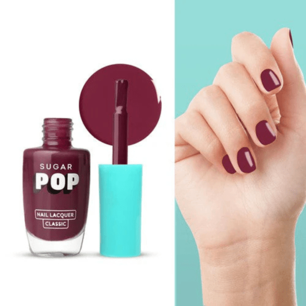 SUGAR POP Nail Lacquer - 22 Burgundy Bloom - Image 2