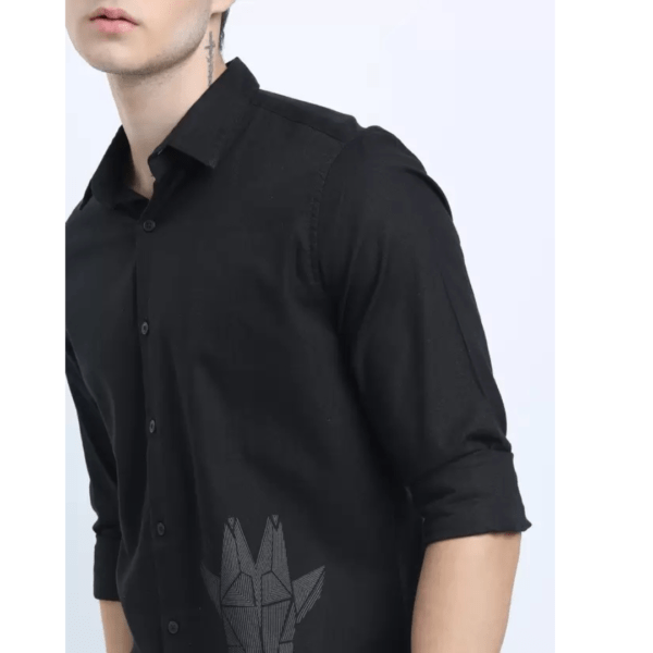 Ketch Slim Fit Solid Casual Shirt for Men - Image 3