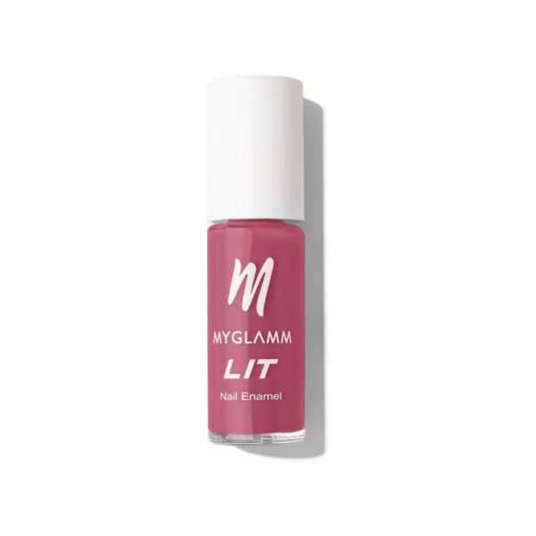 MyGlamm LIT Nail Enamel (Onion Pink Shade) - Image 3