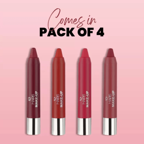 MARS Ultra Matte Lipstick Pack of 4 (Coffee mix, 14.4 g) - Image 5