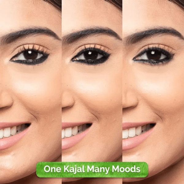 MAMA EARTH Charcoal Black Long Stay Kajal water proof, Vitamin C & Chamomile (Black) - Image 4