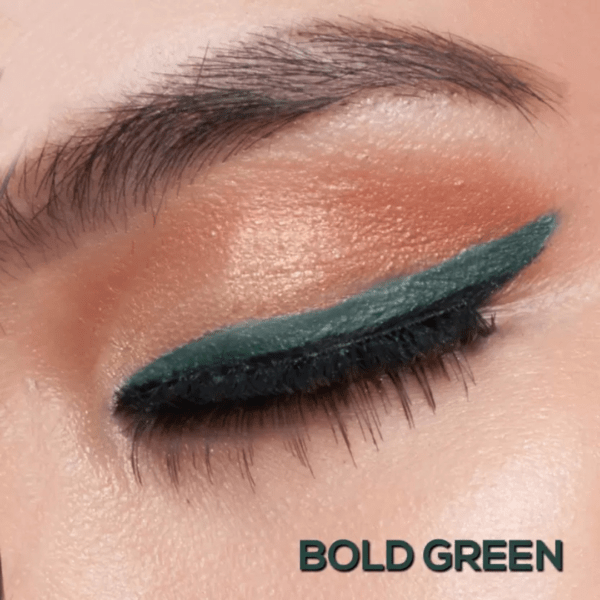 RENEE True Blue Kajal Pen with Sharpener | Long Lasting Matte Finish Kohl Pencil (Bold Green) - Image 4