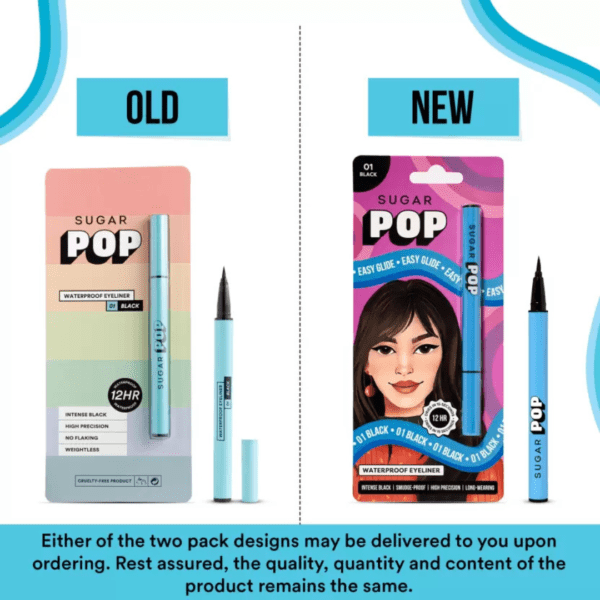 SUGAR POP Water proof Eyeliner | Sweat proof | Water proof | Stays up to 12 hrs. (Black) - Image 4