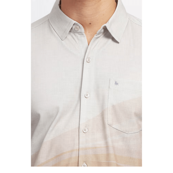 Bullmer Men Regular Fit Printed Spread Collar Casual Shirt - Image 5