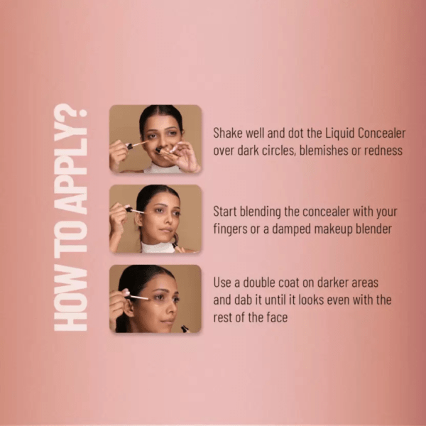 SWISS BEAUTY Liquid Light Weight Full Coverage with Matte Finish Concealer (Sand Sable) - Image 7