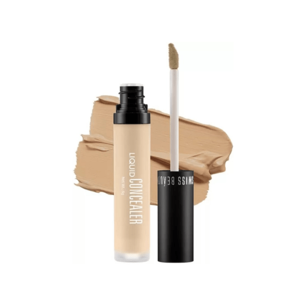 SWISS BEAUTY Liquid Light Weight Full Coverage with Matte Finish Concealer (Light Moyen)