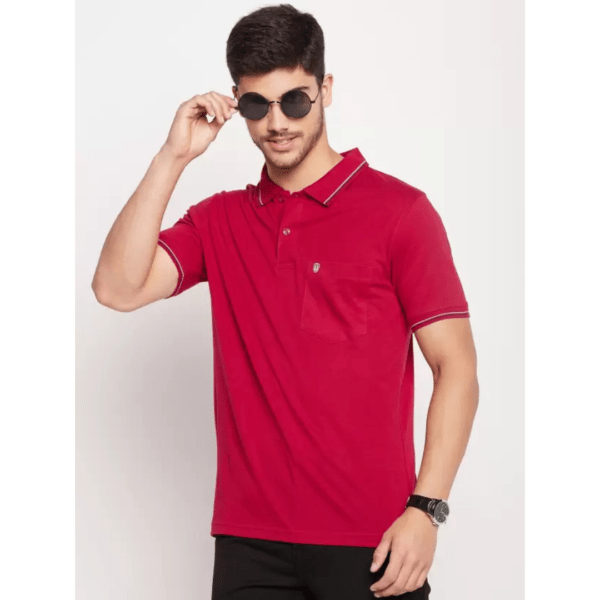 UNIBERRY  Men's Solid  Polo Neck T-Shirt