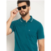 UNIBERRY  Men's Solid  Polo Neck T-Shirt - Tame Teal