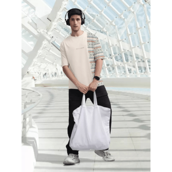 Bullmer Printed Round Neck Cotton Blend Beige T-Shirt for Men - Image 5