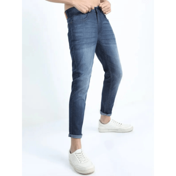 KETCH Men's Blue Tapered Fit Clean Look Jeans - Image 2