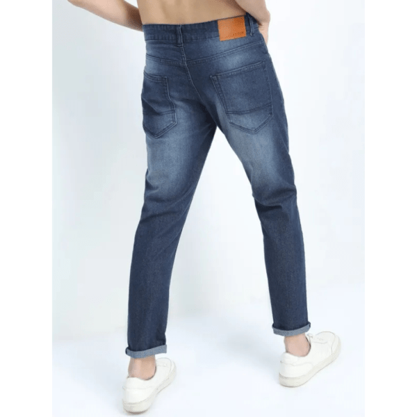 KETCH Men's Blue Tapered Fit Clean Look Jeans - Image 4