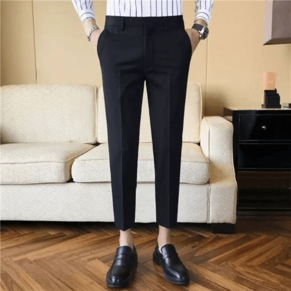 Pesado  Men's Black Formal Trouser Pant