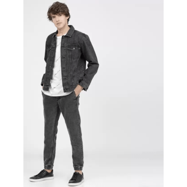 KETCH Men Jogger Fit Mid Rise Grey Jeans - Image 6