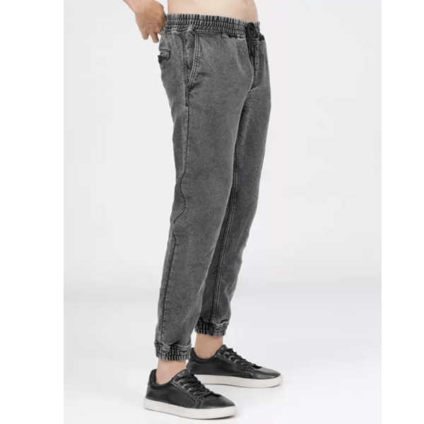 KETCH Men Jogger Fit Mid Rise Grey Jeans - Image 2