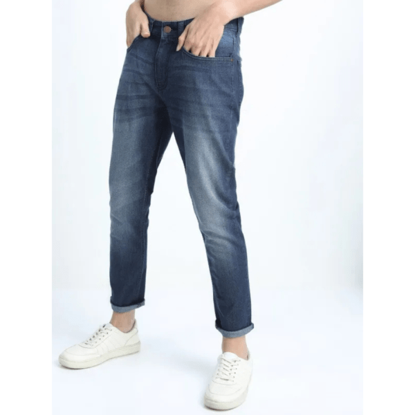 KETCH Men's Blue Tapered Fit Clean Look Jeans - Image 3