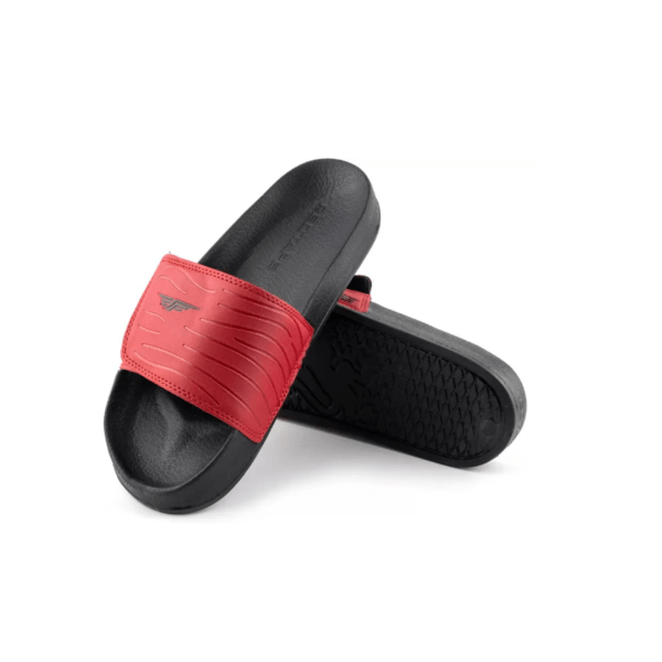 Red Tape Men's Red & Black Slides - Image 3