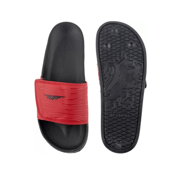 Red Tape Men's Red & Black Slides - Image 7
