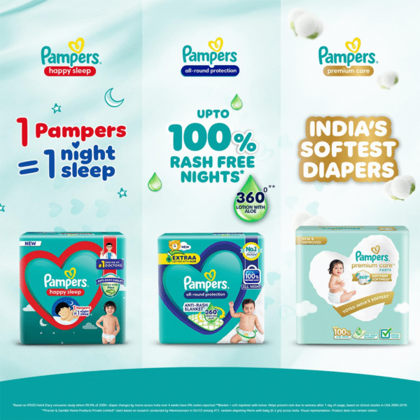 PAMPERS Happy Skin Pant - S (62 Pants) - Image 7