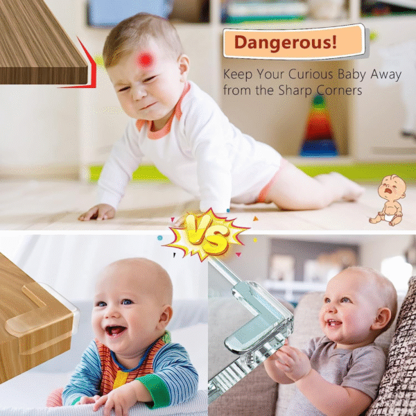 Silicon Corner Protector for Sharp Edges, Table Corners Edge Protector, Baby Proofing Edge & Corner Guards (Pack of 12) - Image 7