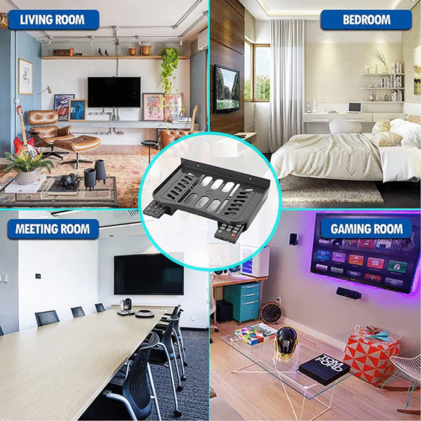 Set top Box Stand | WiFi Router Holder Wall Shelves (Pack of 1) - Image 7