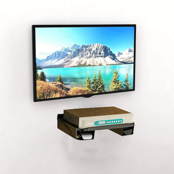 Set top Box Stand | WiFi Router Holder Wall Shelves (Pack of 1) - Image 2